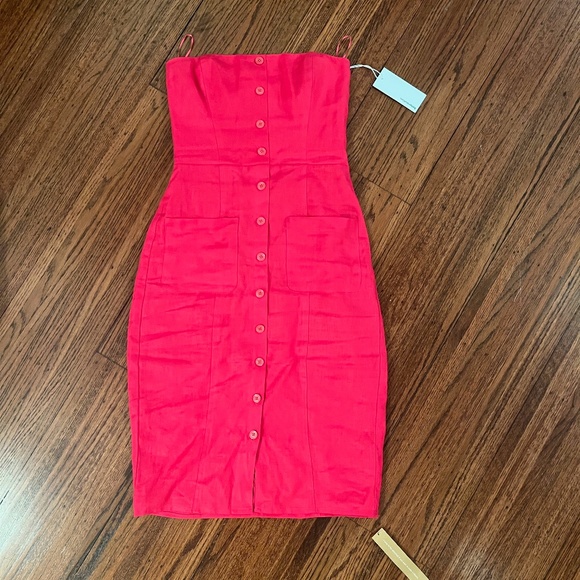 Reformation Prescott Linen Dress
